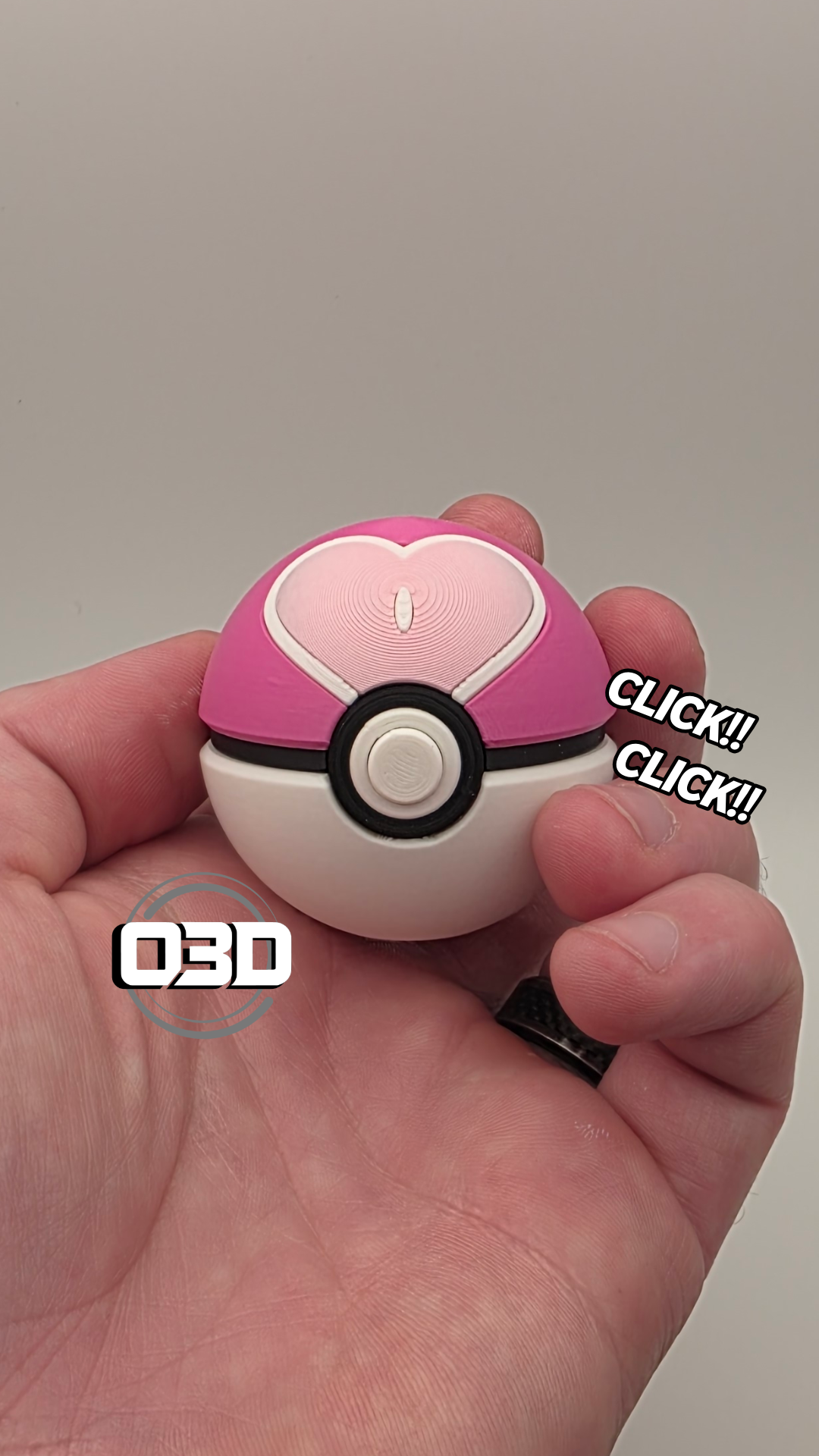 Miniatura 1 do modelo 3D 2in Love Ball Clicker - O3D (No AMS)