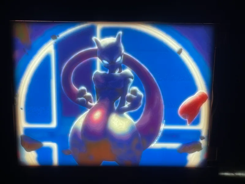 Mewtwo pokemon - cmyk lithophane - super smash bros