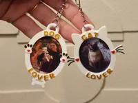Porte-clés amoureux des chats et chiens — photo 2