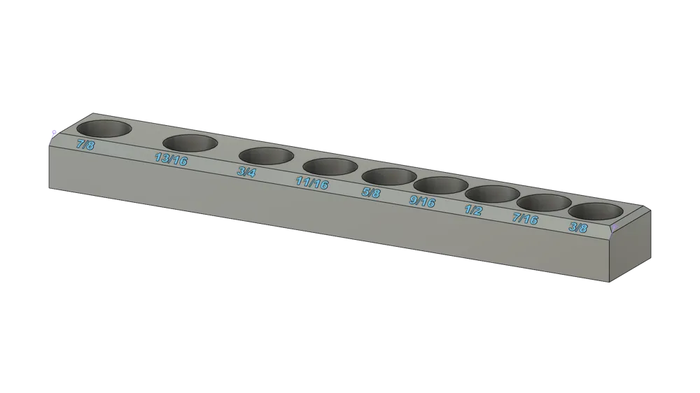 Kobalt thru socket rail max access by thecardiaccat makerworld