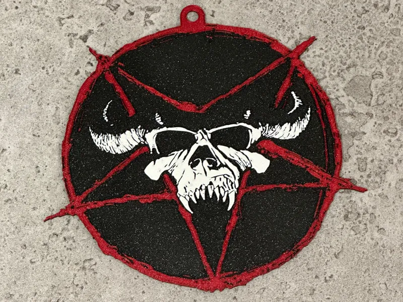Glenn Danzig Skull Pentagram Wallhanger