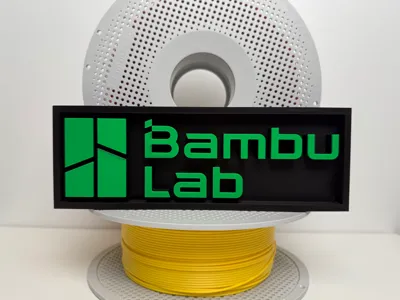 Bambu Lab Logo with emboss letters