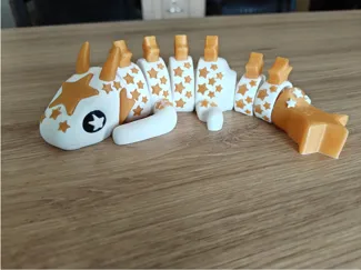 Baby Articulated Star Dragon Cylix3D