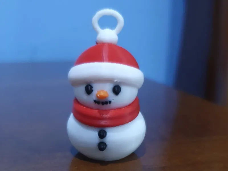 Boneco de neve chaveiro