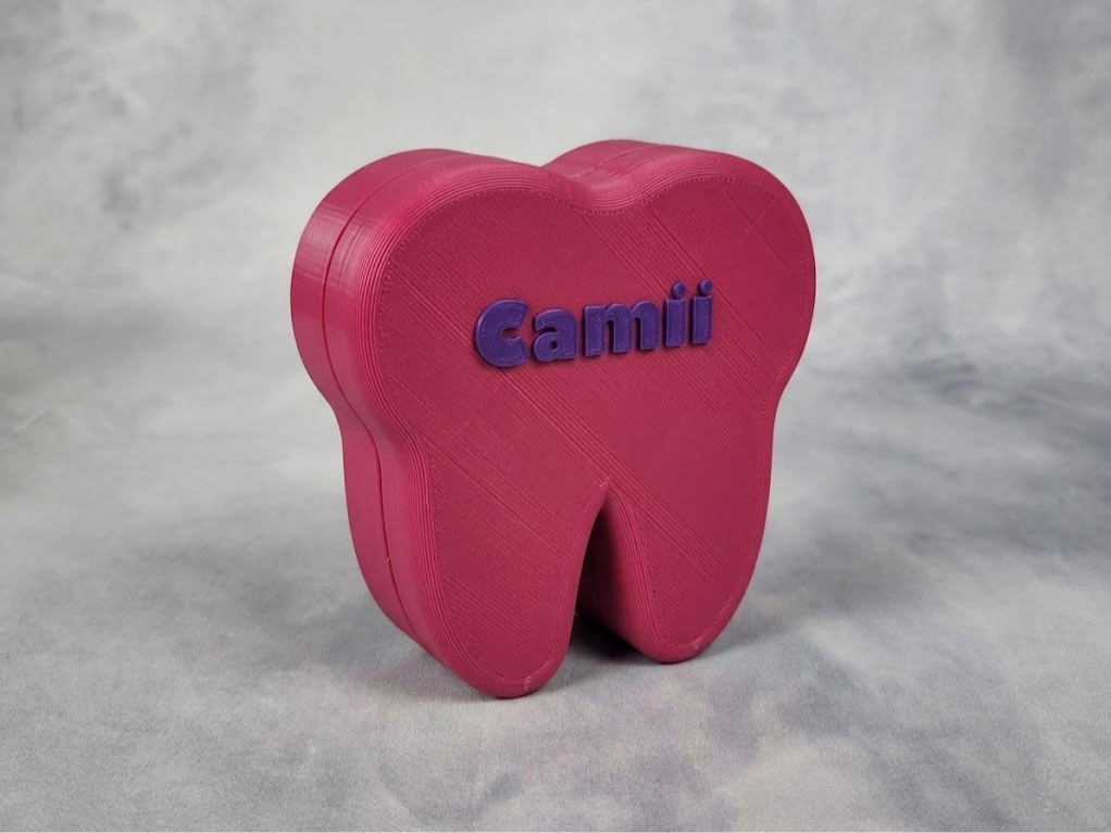 Baby teeth box - editable text