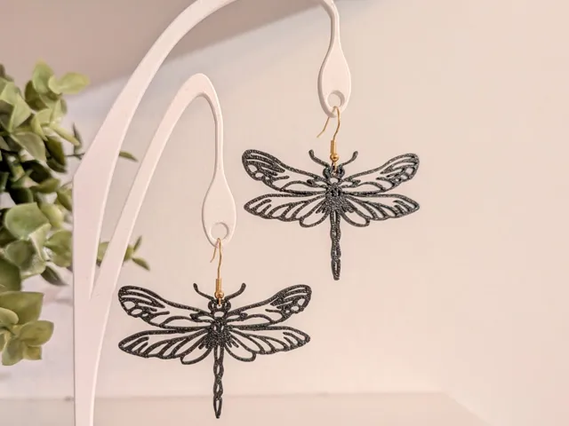 Dragonfly earrings v2