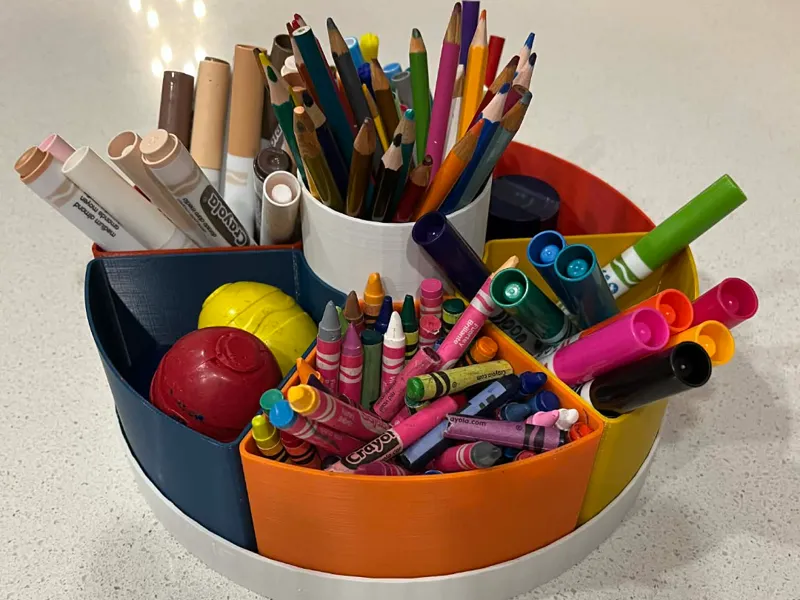 Kids pencil holder flower style