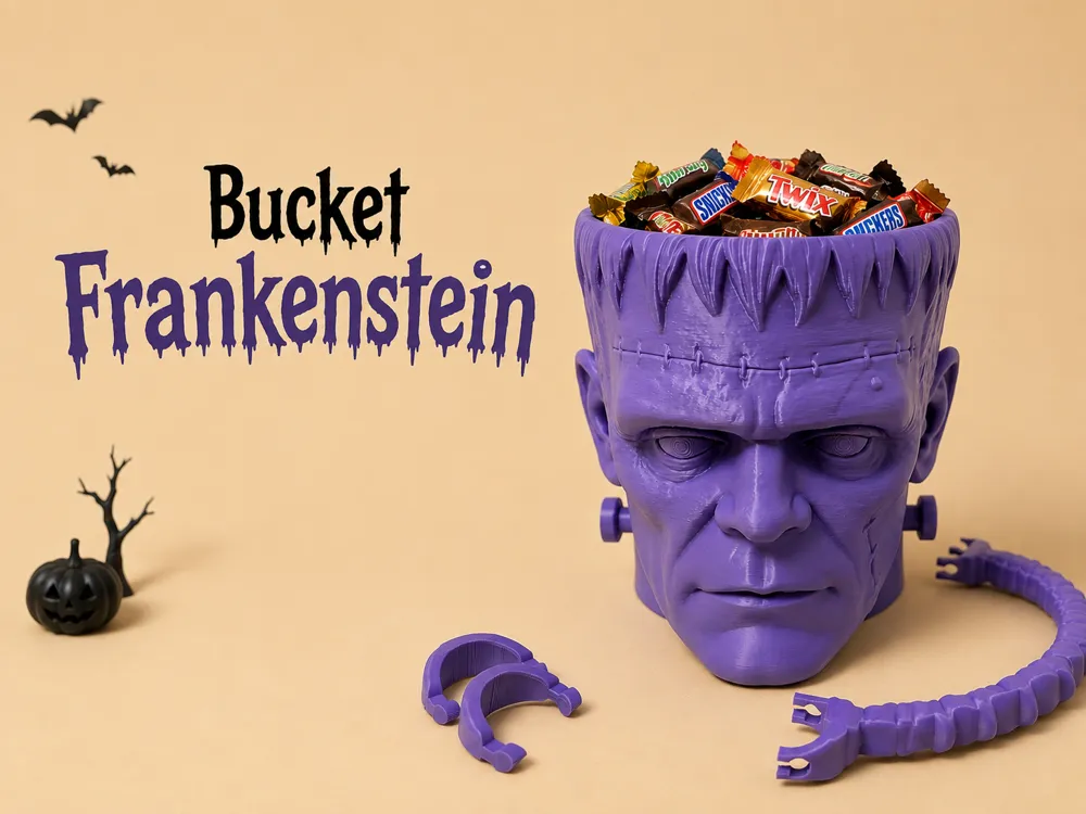 Accesorio para impresora 3D: Bucket Frankenstein. Referencia del modelo original.