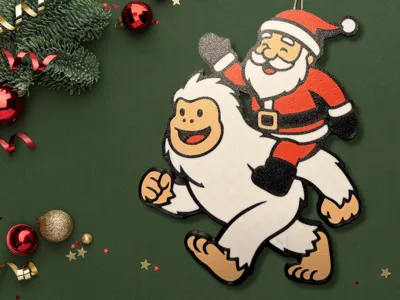 Christmas Ornament Tree Quartet - The Yeti