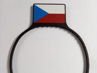 Headband with the flag of the Czech Republic