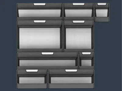 QBRICK ONE Drawer 3 Toolbox 2.0 Organizer Inserts