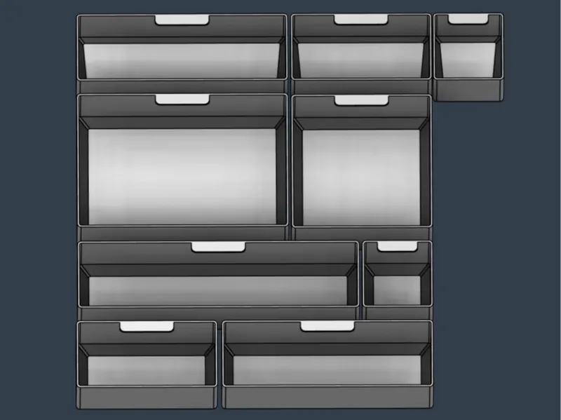 QBRICK ONE Drawer 3 Toolbox 2.0 Organizer Inserts