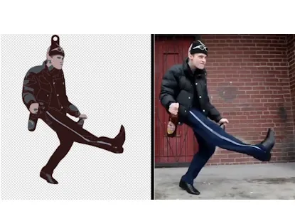 Small crazy gopnik dancer