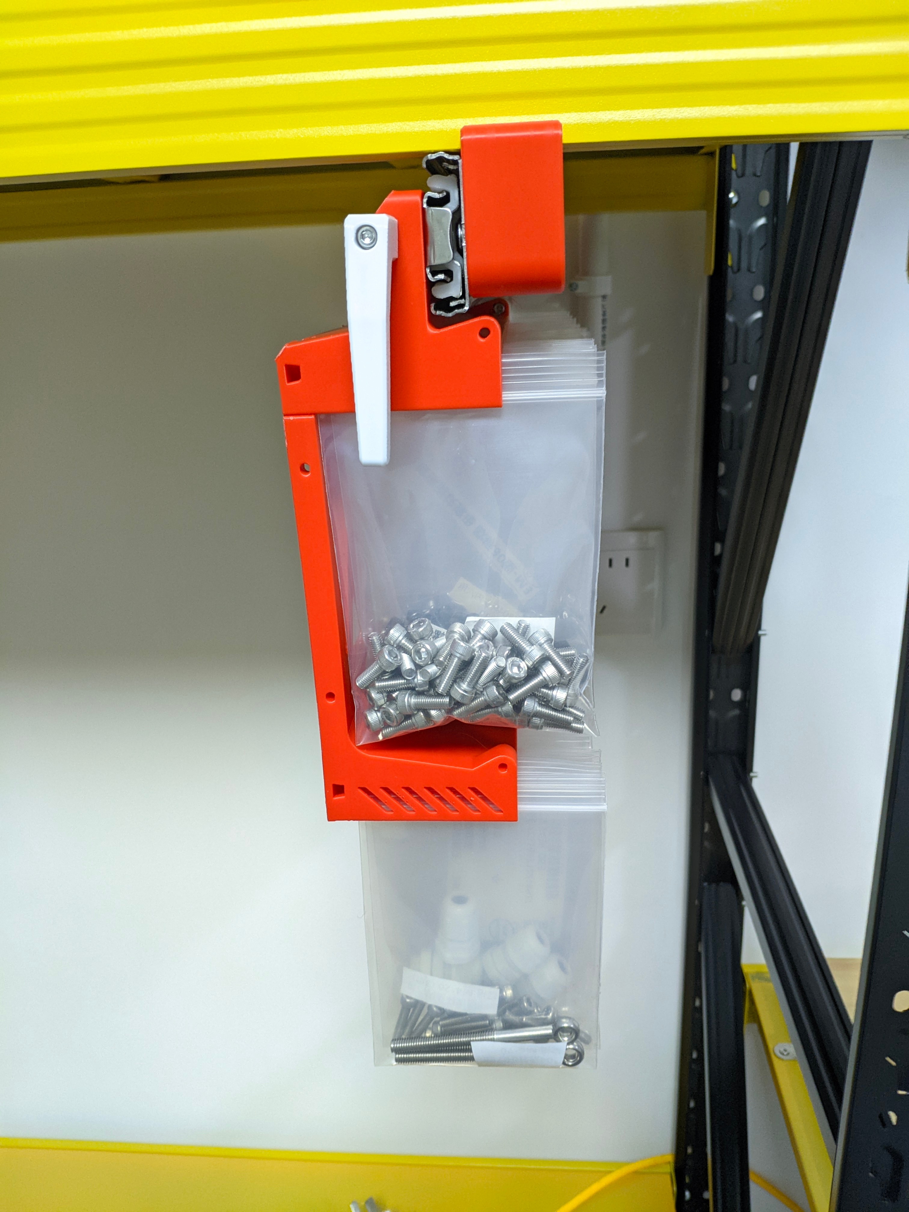 Miniatura 5 do modelo 3D 可抽拉式零件收纳架自封袋收纳盒