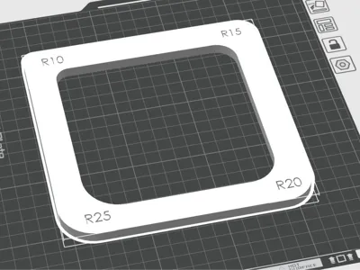 Router Template (R10 to R25 roundings)