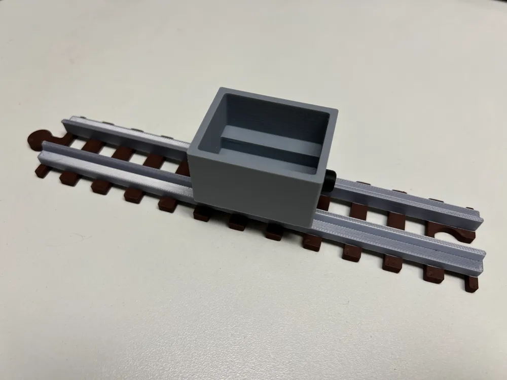 Minecraft-Style Minecart for Wooden Tracks by Jakob1508 - MakerWorld
