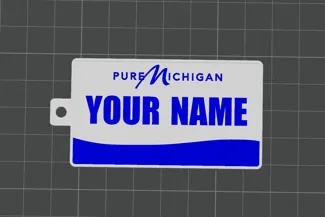 Pure Michigan license plate (Customizable)