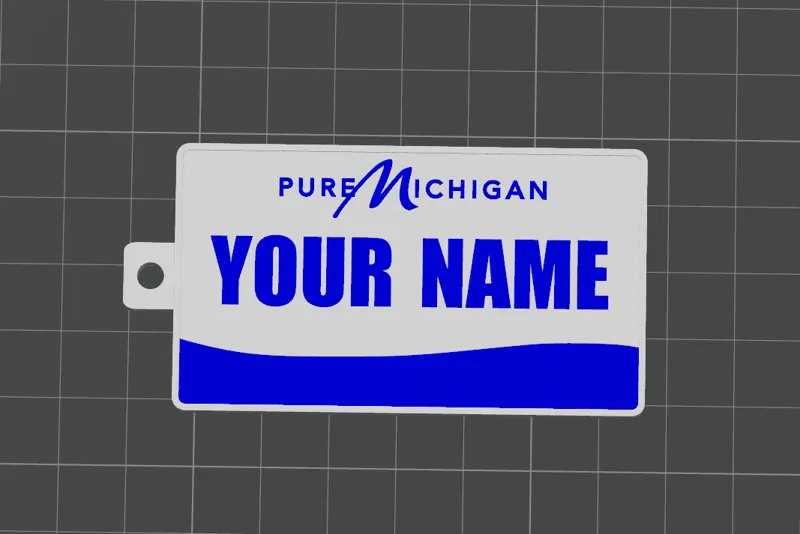 Pure Michigan license plate (Customizable)