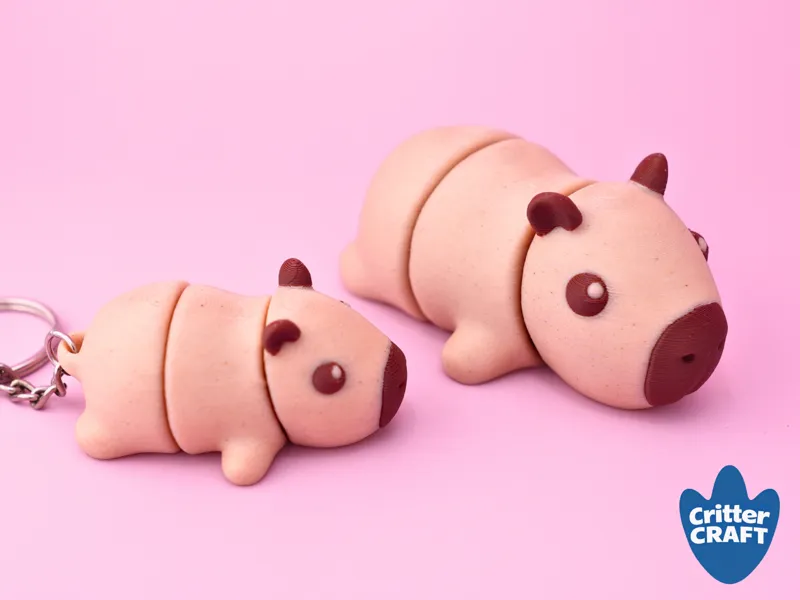 Mini Flexi Capybara - Articulated Fidget Toy