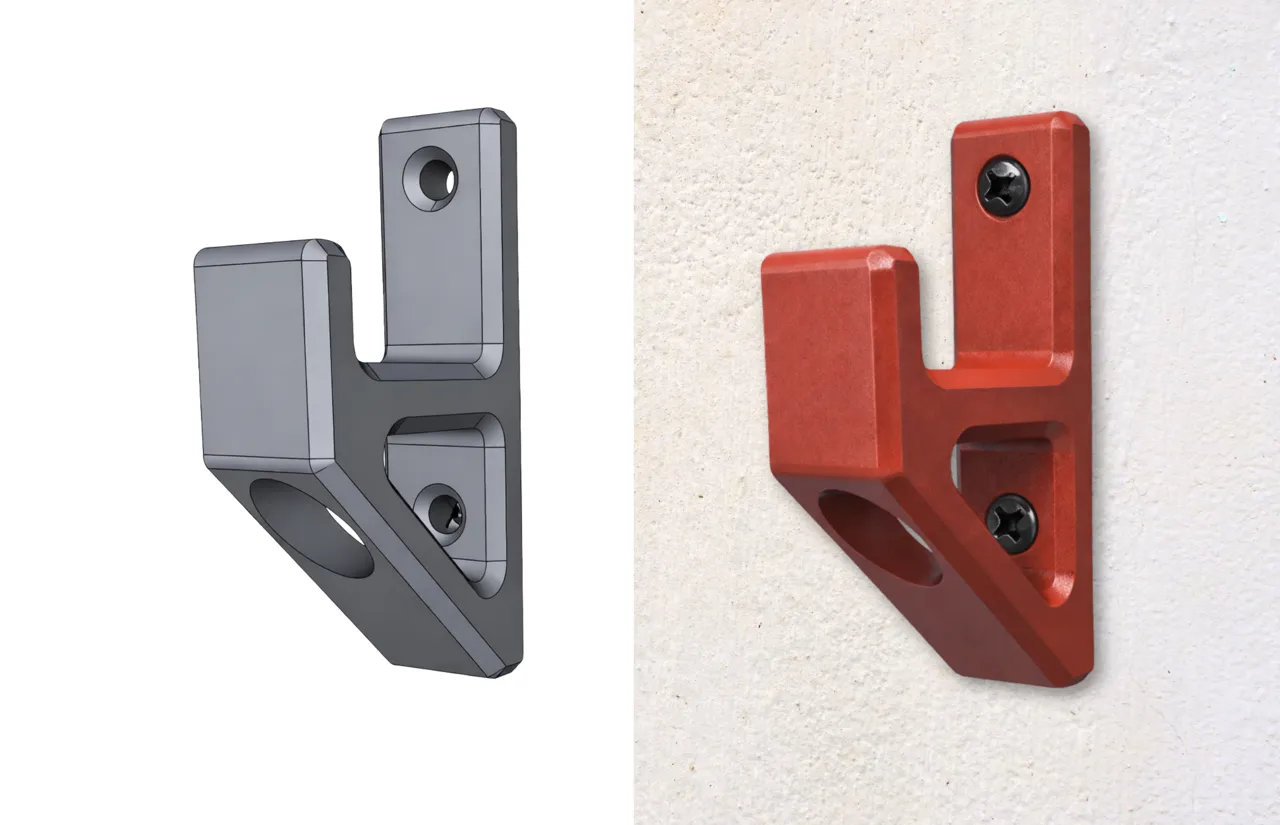 Heavy Duty Wall Hook – Drywall Screw Version view 2