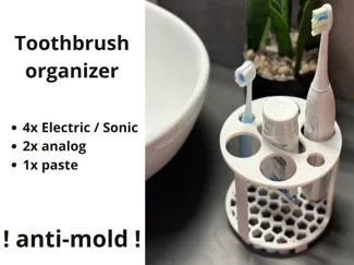 Toothbrush organizer holder stand Sonicare Oral-B