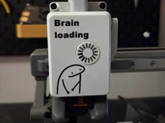 Brain Loading Meme Cover for Bambu Lab A1 / A1Mini