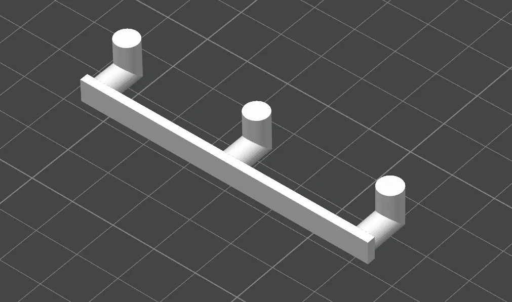 Miniatura 2 do modelo 3D 洞洞板螺丝刀收纳架