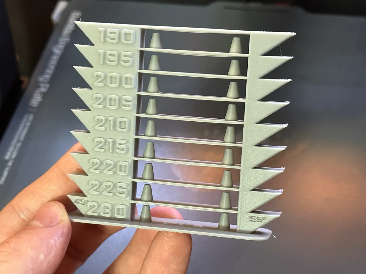 Tower Temp / Temperature Tower Test -PLA-ABS-PETG view 3