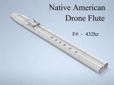 Native American Drone Flute (F# , A=432hz)