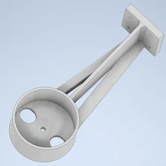Netatmo Regenmesser Wandhalter / Netatmo rain gauge wall mount