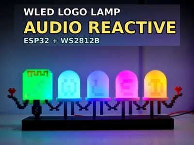 Wled Lamp – Audio Reactive (ESP32 + WS2812B)
