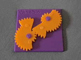 Maquette pédagogique d'engrenage à vitesse variable — photo 2