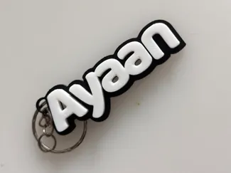 Custom Name keychain or Keyhole available