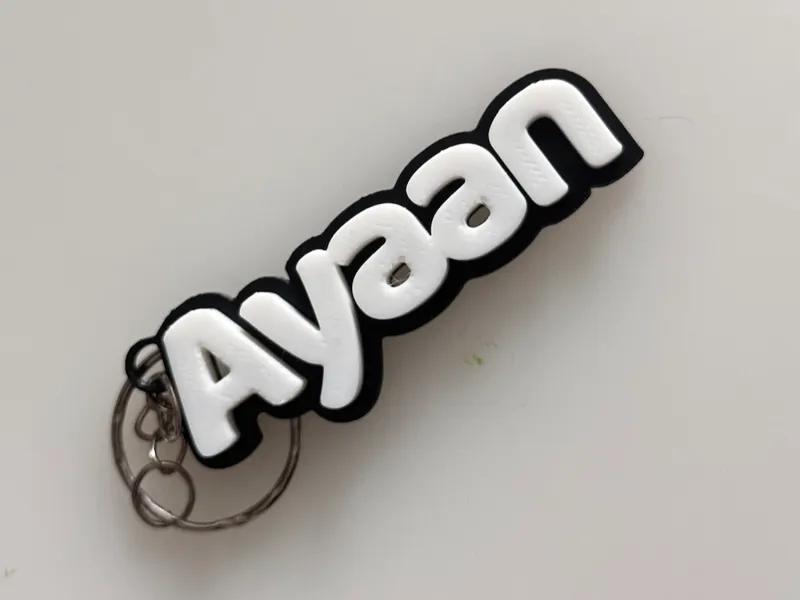 Custom Name keychain or Keyhole available 
