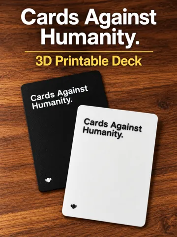 Modelo para impresión 3D: CAH Style Card Generator - Blanks & Multi-Color — vista de referencia 2