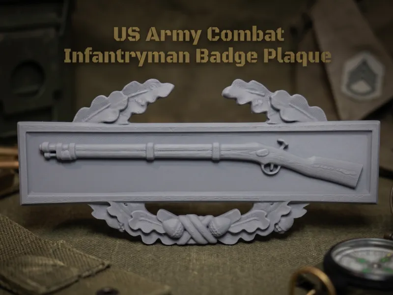 US Army Combat Infantryman Badge Plaque
