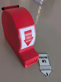 Puller with Please Take a Number Sign