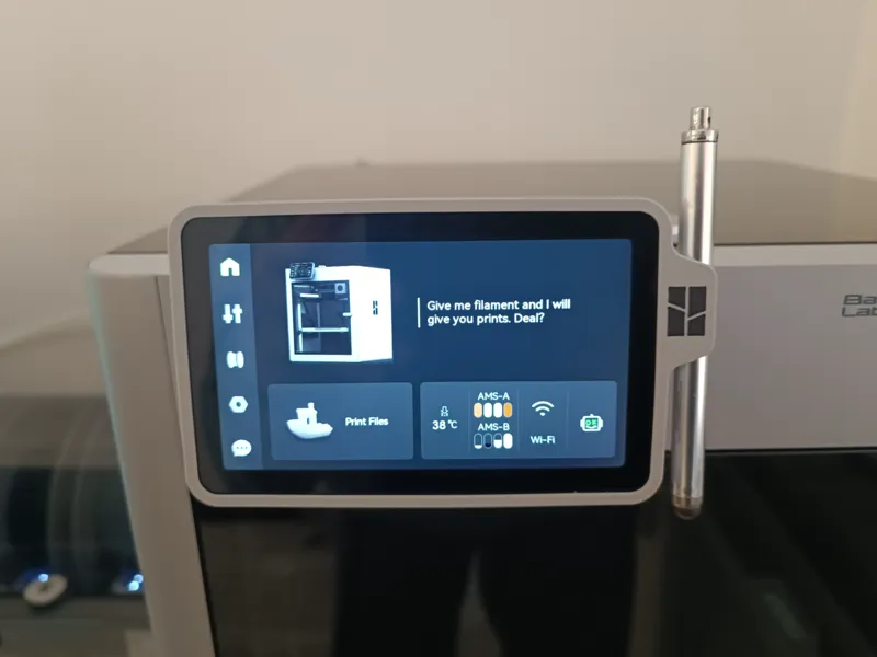X1 series Display frame with stylus holder