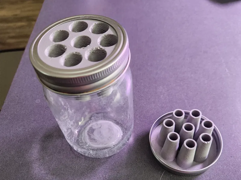 Green Onion Mason Jar Lid