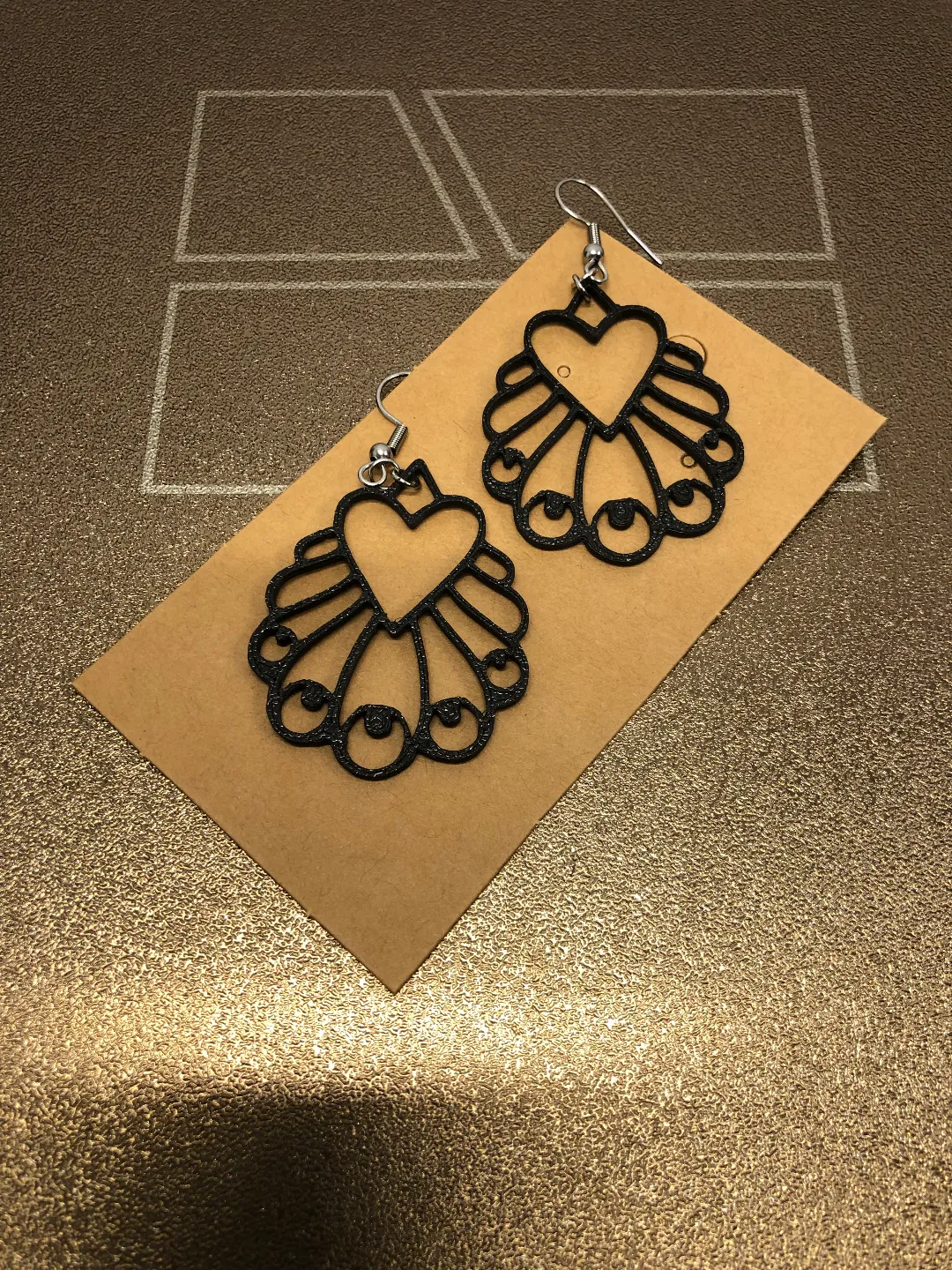heart peacock earrings, no AMS, 0.4 mm nozzle view 2