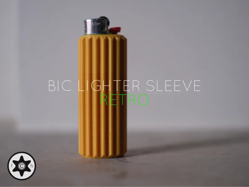 Bic Lighter Sleeve Retro