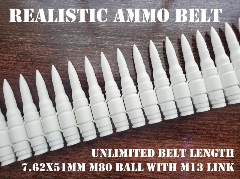 Realistic Ammo Belt (7.62x51mm)