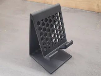 Phone stand - charging cable compatible