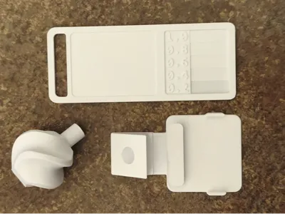card holder + sample all in one
