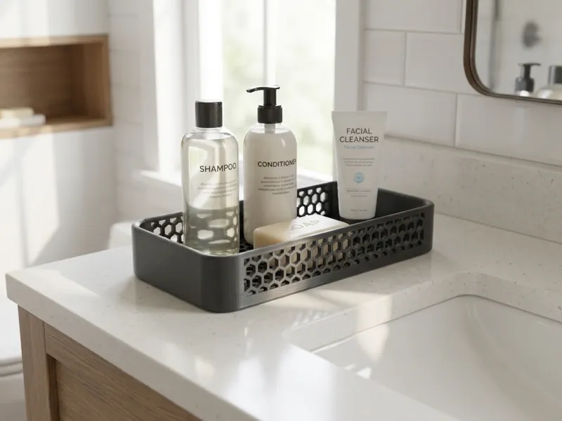 Wall Mounted Bathroom Organizer Tray