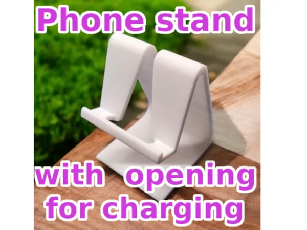 Support téléphone avec passage câble