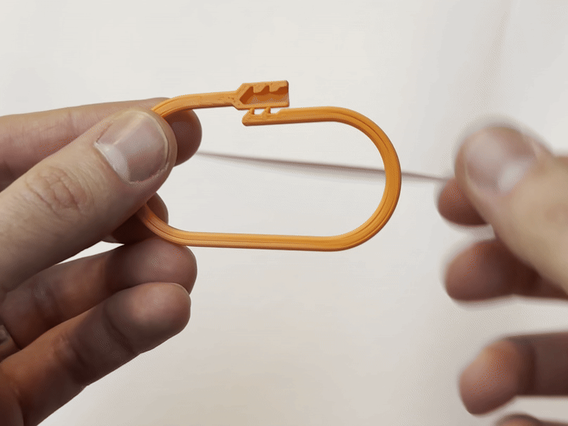 Printable Snap-Lock Keyring - Strong & Lightweight