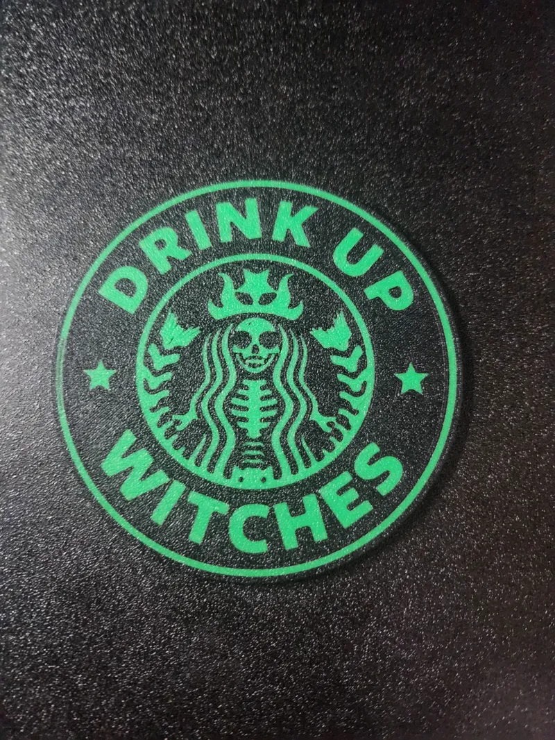 drink up witches coaster
