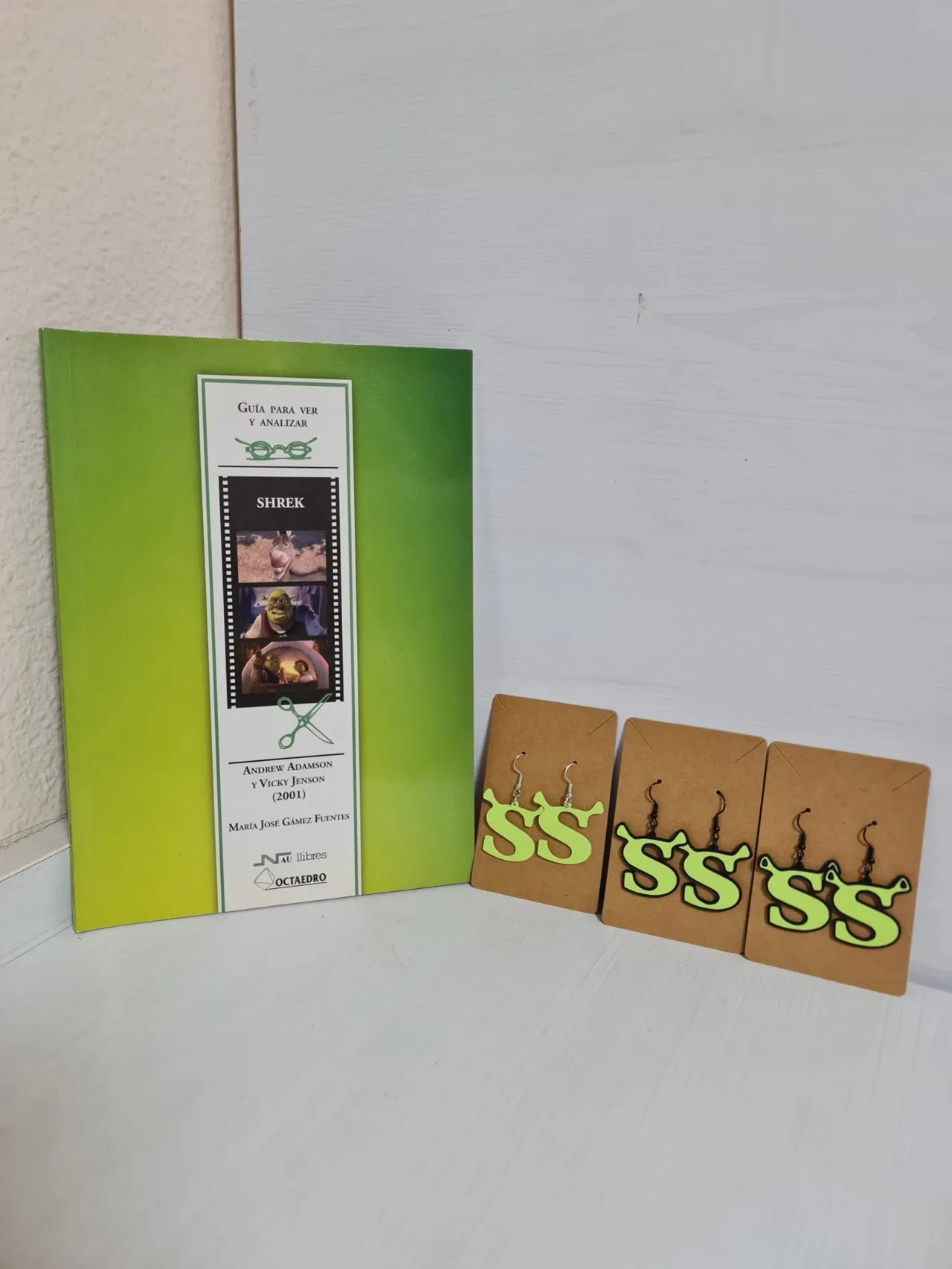 Shrek "S" Letter - Earrings view 3