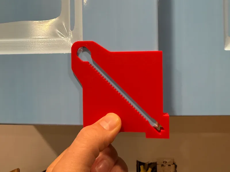 Slotted 45 Degree Cabinet Knob Jig
